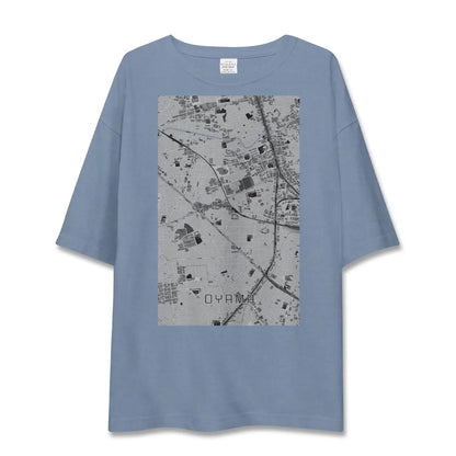【大山（東京都）（東京都）】地図柄ビッグシルエットTシャツ