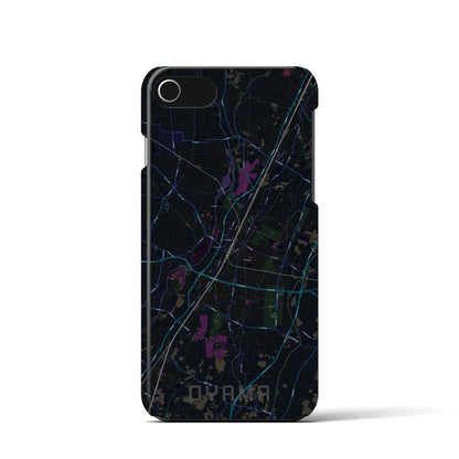 【小山（栃木県）】地図柄iPhoneケース（バックカバータイプ）