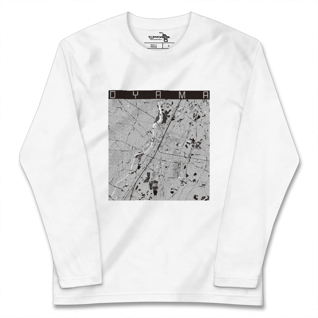 【小山(栃木県)】地図柄ロングスリーブTシャツ