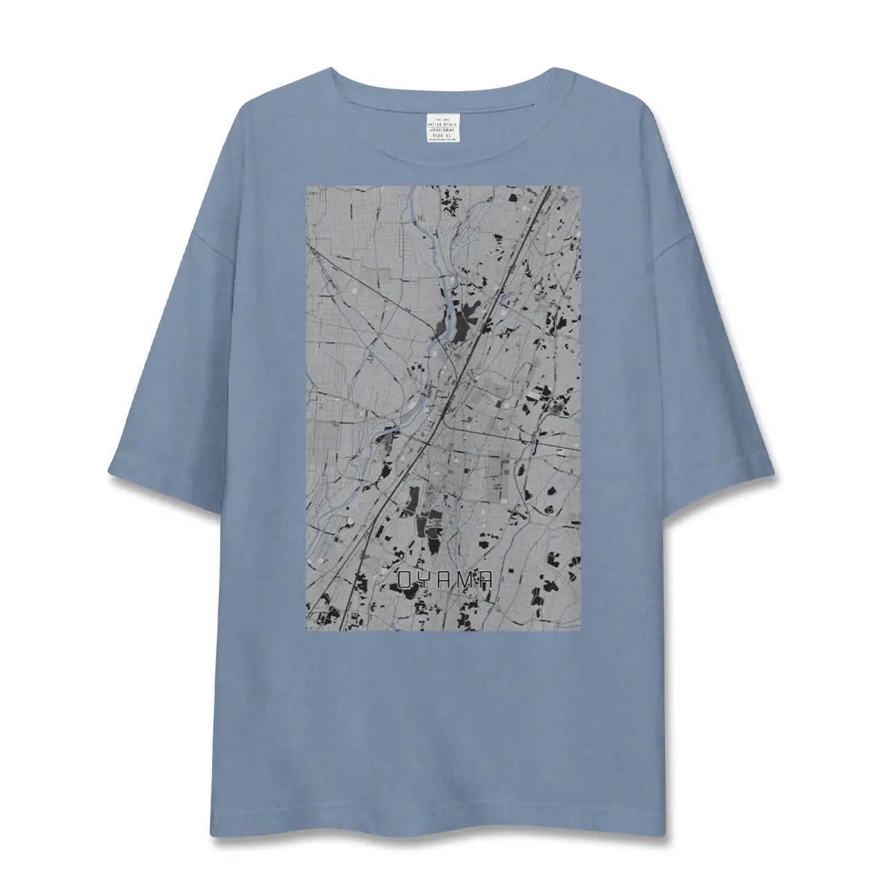 【小山（栃木県）】地図柄ビッグシルエットTシャツ