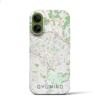 【おゆみ野（千葉県）】地図柄iPhoneケース（バックカバータイプ）