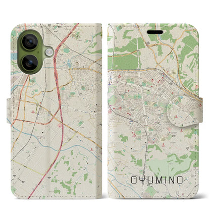 【おゆみ野（千葉県）】地図柄iPhoneケース（手帳タイプ）