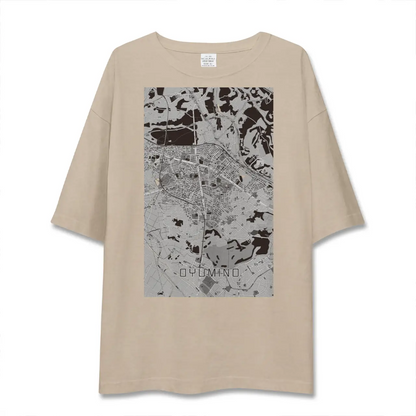 【おゆみ野（千葉県）】地図柄ビッグシルエットTシャツ