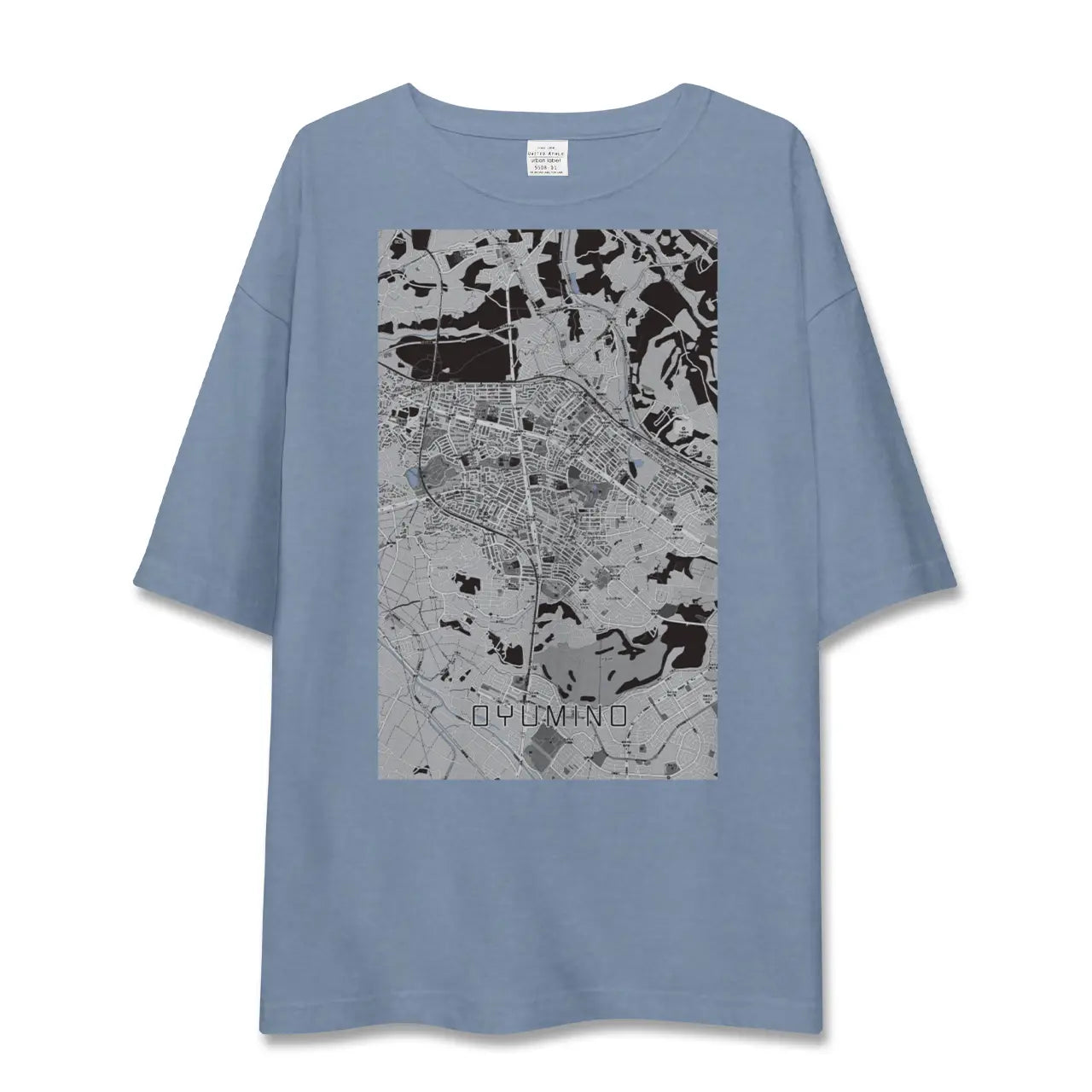 【おゆみ野（千葉県）】地図柄ビッグシルエットTシャツ