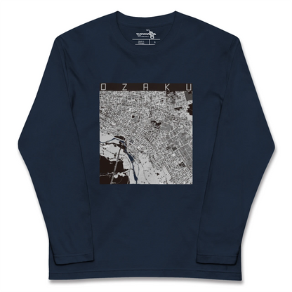 【小作（東京都）】地図柄ロングスリーブTシャツ