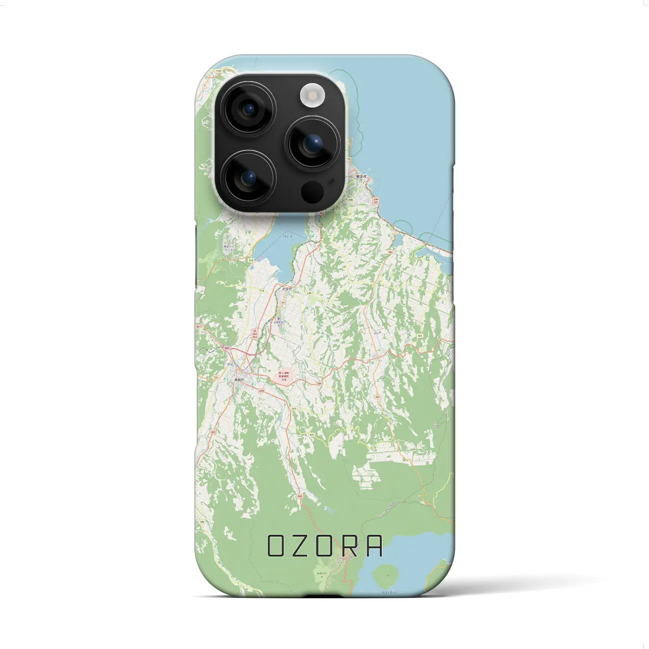 【大空（北海道）】地図柄iPhoneケース（バックカバータイプ）