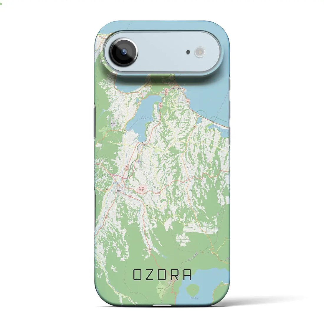 【大空(北海道)】地図柄iPhoneケース(バックカバータイプ)ナチュラル・iPhone 17 Pro Max 用
