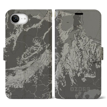 【大空（北海道）】地図柄iPhoneケース（手帳タイプ）