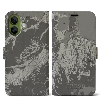 【大空（北海道）】地図柄iPhoneケース（手帳タイプ）