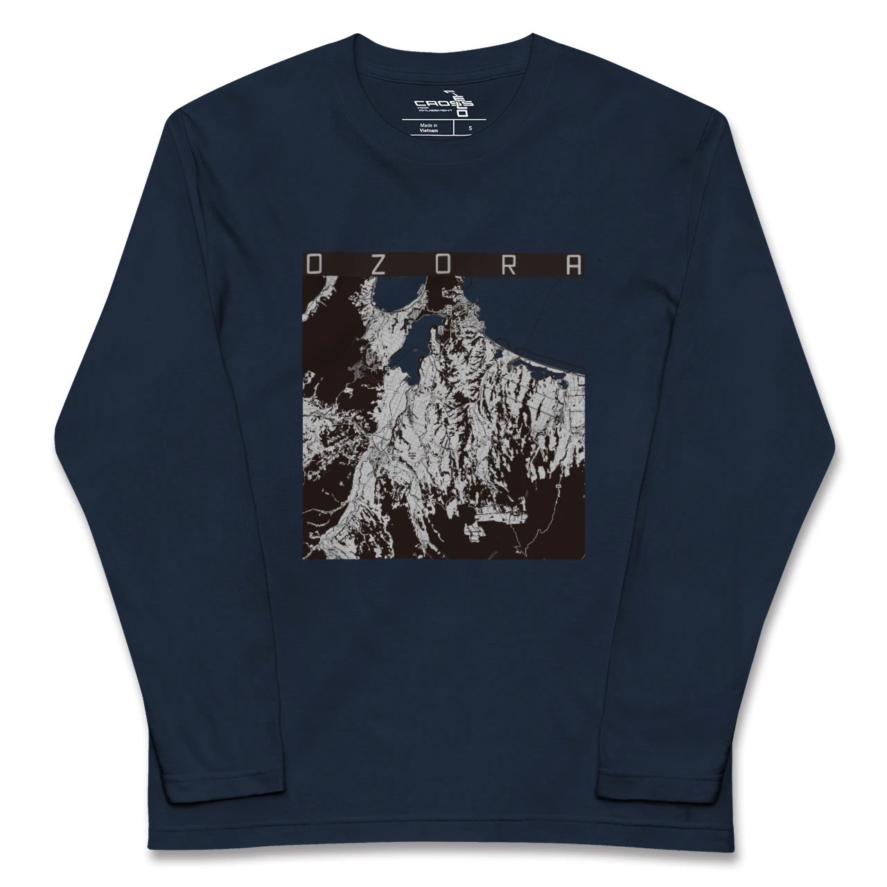 【大空（北海道）】地図柄ロングスリーブTシャツ