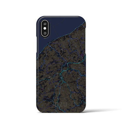 【大洲（愛媛県）】地図柄iPhoneケース（バックカバータイプ）