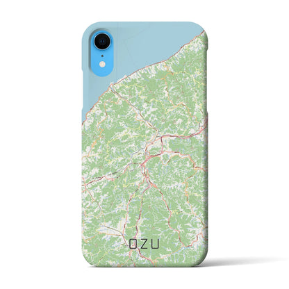 【大洲（愛媛県）】地図柄iPhoneケース（バックカバータイプ）