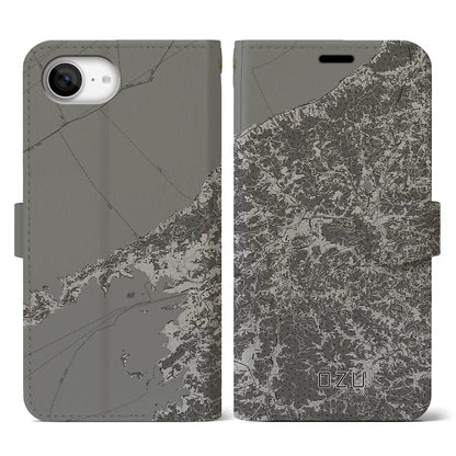 【大洲（愛媛県）】地図柄iPhoneケース（手帳タイプ）