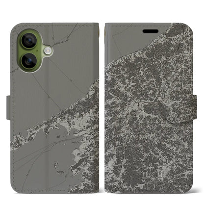 【大洲（愛媛県）】地図柄iPhoneケース（手帳タイプ）