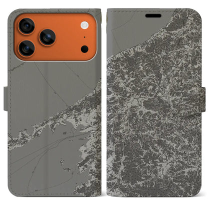 【大洲（愛媛県）】地図柄iPhoneケース（手帳タイプ）