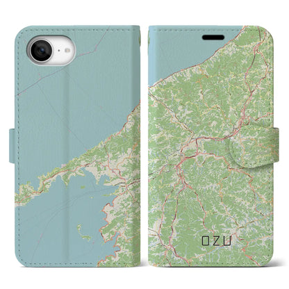 【大洲（愛媛県）】地図柄iPhoneケース（手帳タイプ）