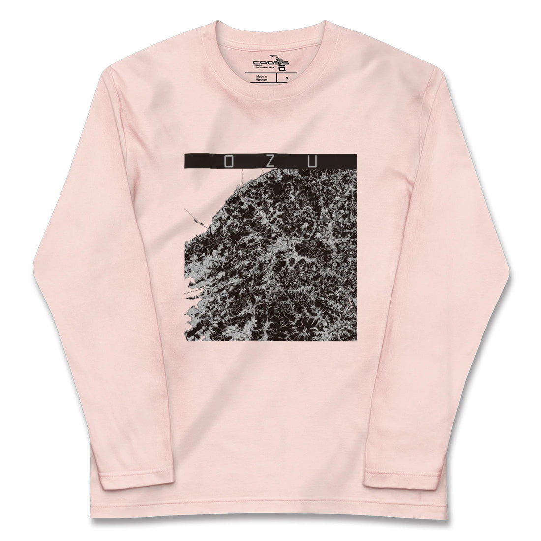 【大洲（愛媛県）】地図柄ロングスリーブTシャツ