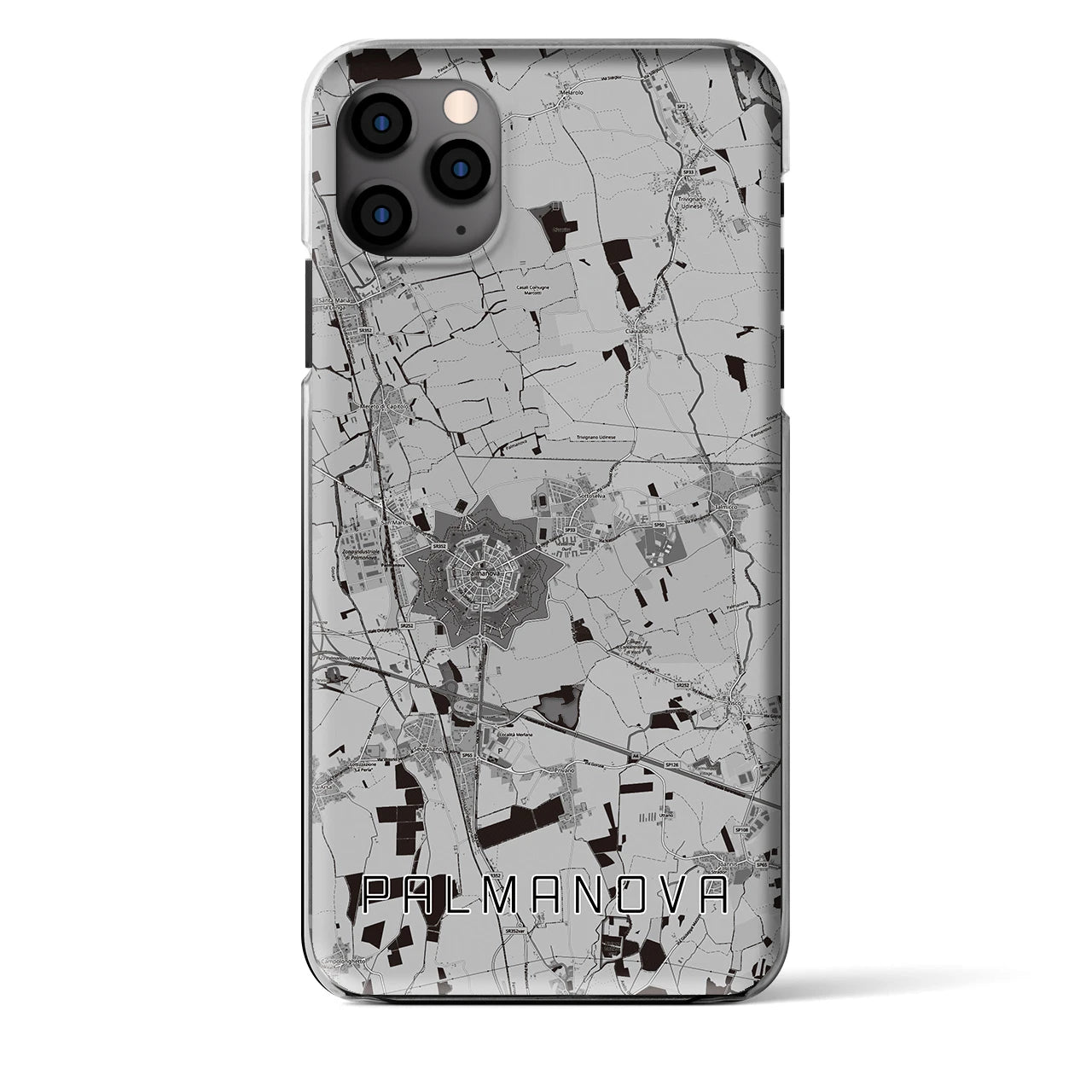 【パルマノーヴァ（イタリア）】地図柄iPhoneケース（クリアタイプ）