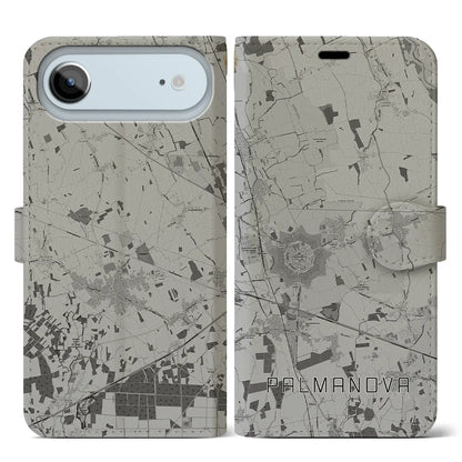 【パルマノーヴァ（イタリア）】地図柄iPhoneケース（手帳タイプ）