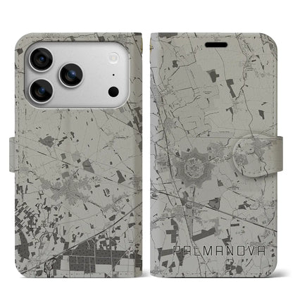 【パルマノーヴァ（イタリア）】地図柄iPhoneケース（手帳タイプ）