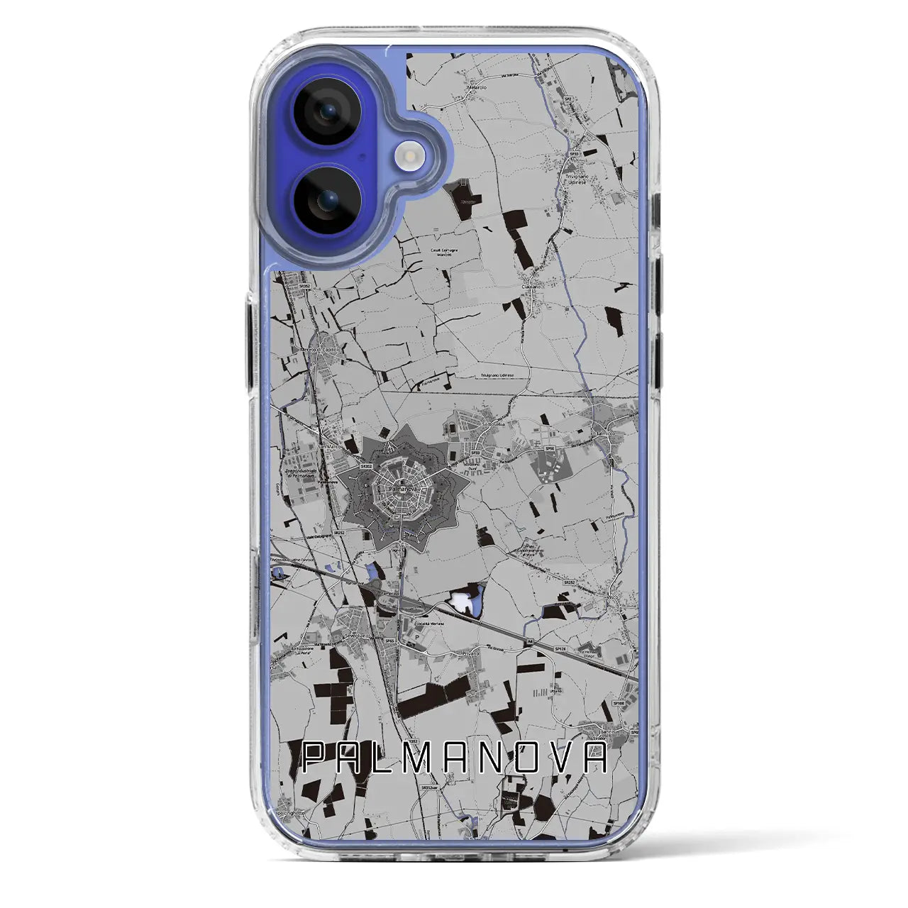 【パルマノーヴァ（イタリア）】地図柄iPhoneケース（MagSafeタイプ）