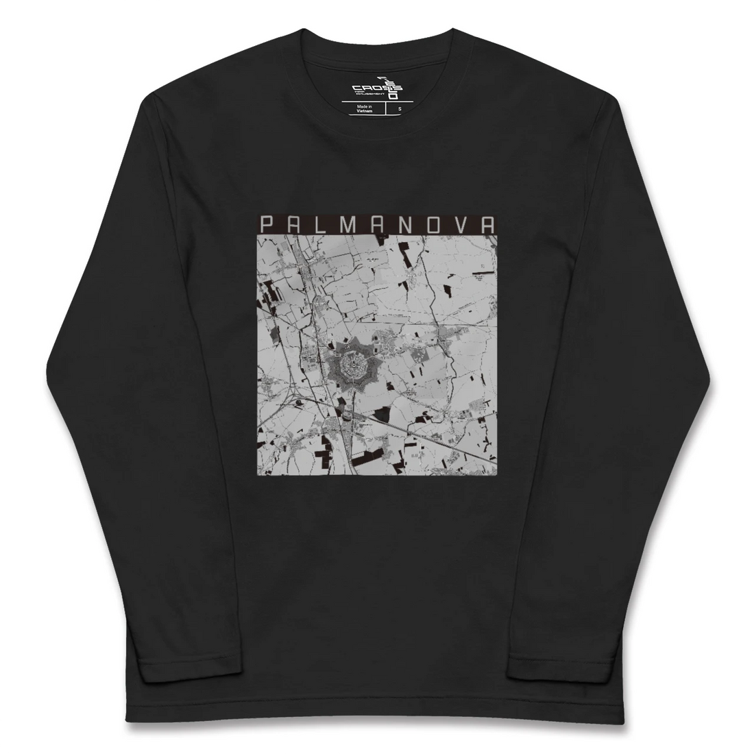 【パルマノーヴァ(イタリア)】地図柄ロングスリーブTシャツ