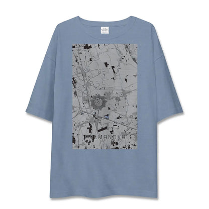 【パルマノーヴァ（イタリア）】地図柄ビッグシルエットTシャツ