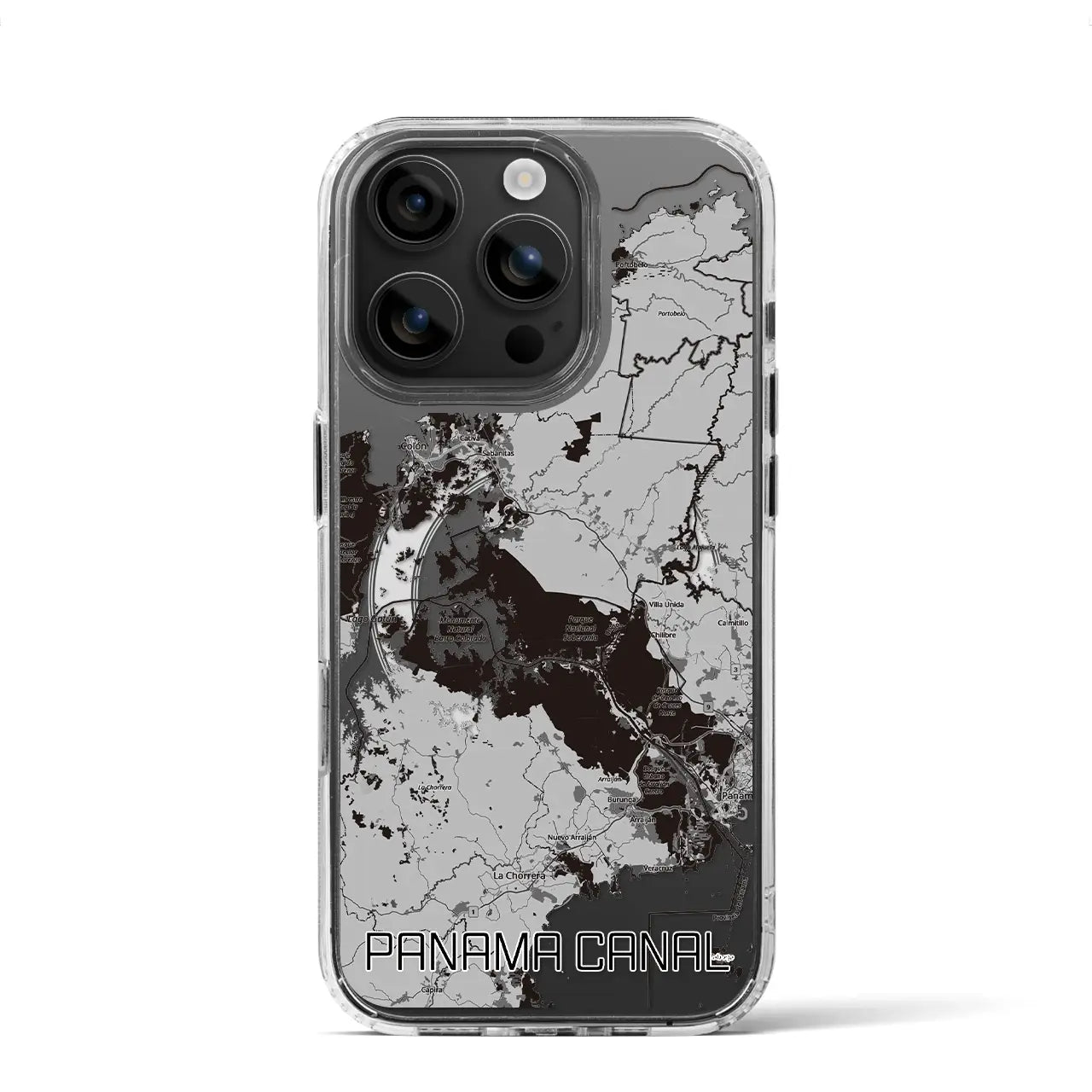 【パナマ運河（パナマ）】地図柄iPhoneケース（MagSafeタイプ）