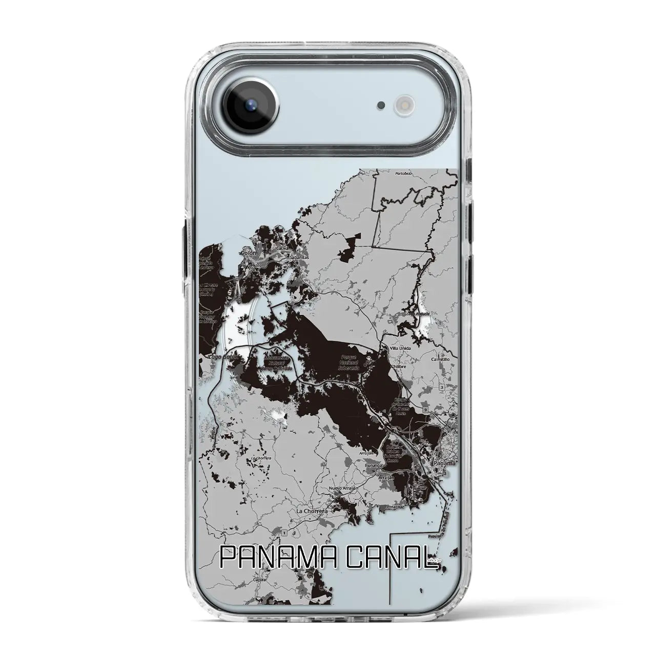 【パナマ運河（パナマ）】地図柄iPhoneケース（MagSafeタイプ）