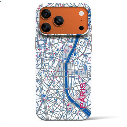 【パリ】イラストマップiPhoneケース（バックカバータイプ）