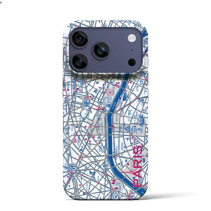 【パリ】イラストマップiPhoneケース（バックカバータイプ）