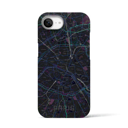 【パリ（フランス）】地図柄iPhoneケース（バックカバータイプ）