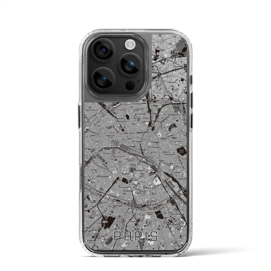 【パリ（フランス）】地図柄iPhoneケース（MagSafeタイプ）
