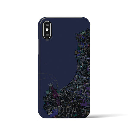 【パタヤ（タイ）】地図柄iPhoneケース（バックカバータイプ）