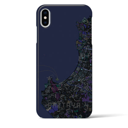 【パタヤ（タイ）】地図柄iPhoneケース（バックカバータイプ）