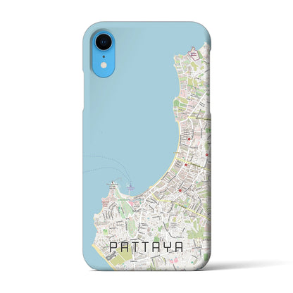 【パタヤ（タイ）】地図柄iPhoneケース（バックカバータイプ）