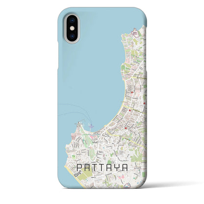 【パタヤ（タイ）】地図柄iPhoneケース（バックカバータイプ）