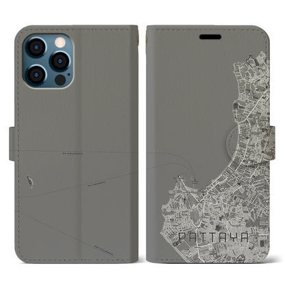 【パタヤ（タイ）】地図柄iPhoneケース（手帳タイプ）