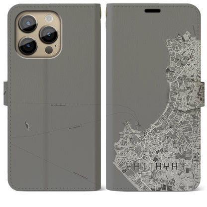 【パタヤ（タイ）】地図柄iPhoneケース（手帳タイプ）