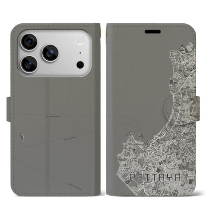 【パタヤ（タイ）】地図柄iPhoneケース（手帳タイプ）