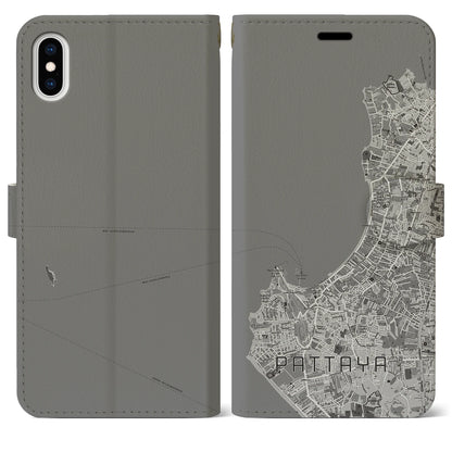 【パタヤ（タイ）】地図柄iPhoneケース（手帳タイプ）