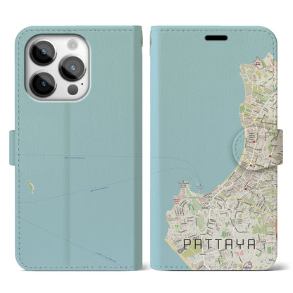 【パタヤ（タイ）】地図柄iPhoneケース（手帳タイプ）