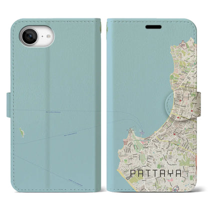 【パタヤ（タイ）】地図柄iPhoneケース（手帳タイプ）