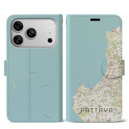 【パタヤ（タイ）】地図柄iPhoneケース（手帳タイプ）