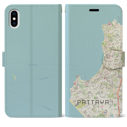【パタヤ（タイ）】地図柄iPhoneケース（手帳タイプ）