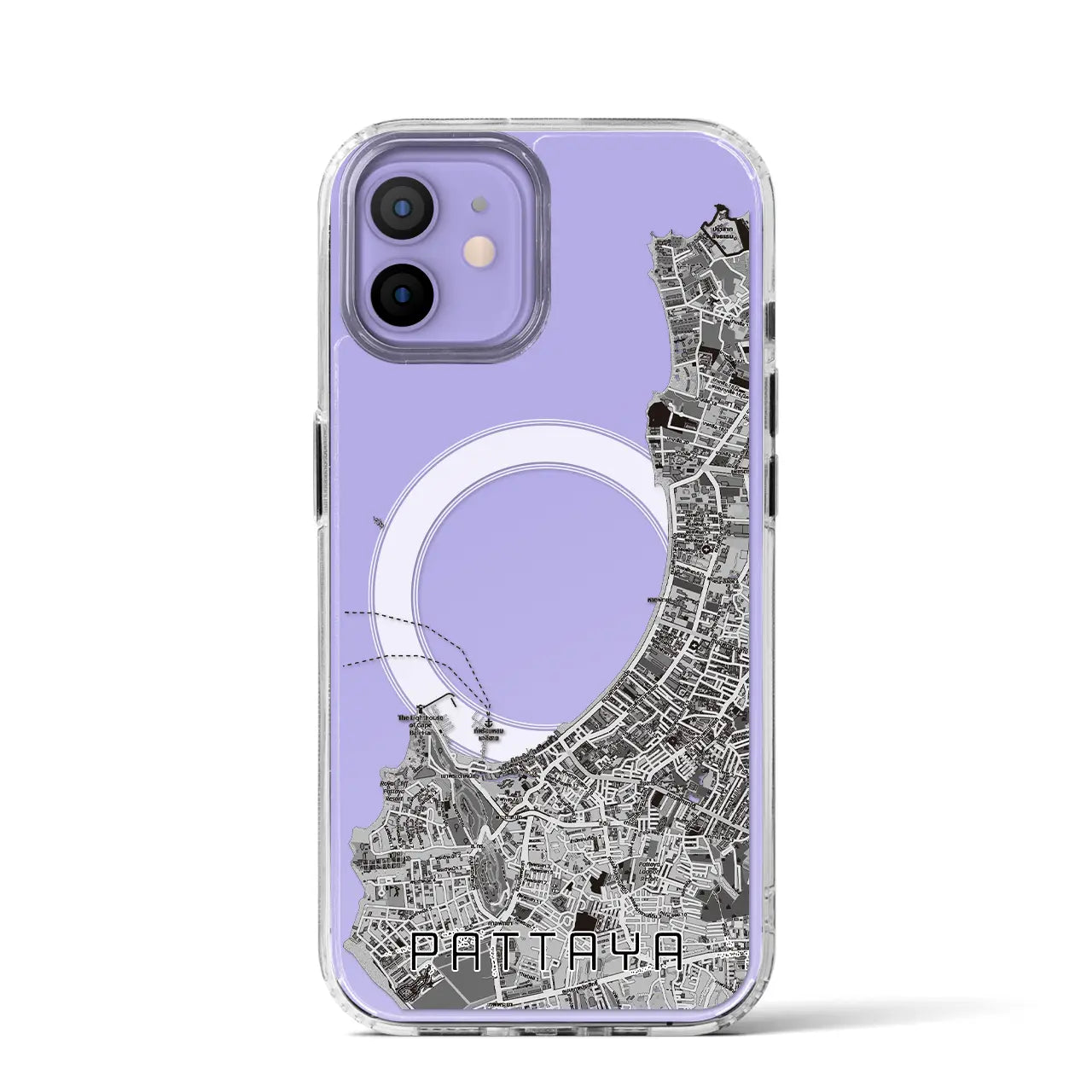 【パタヤ（タイ）】地図柄iPhoneケース（MagSafeタイプ）