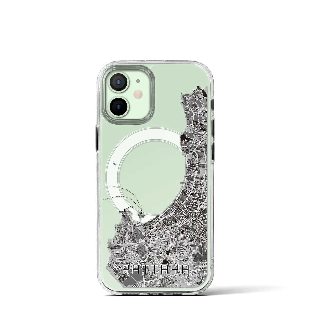 【パタヤ（タイ）】地図柄iPhoneケース（MagSafeタイプ）