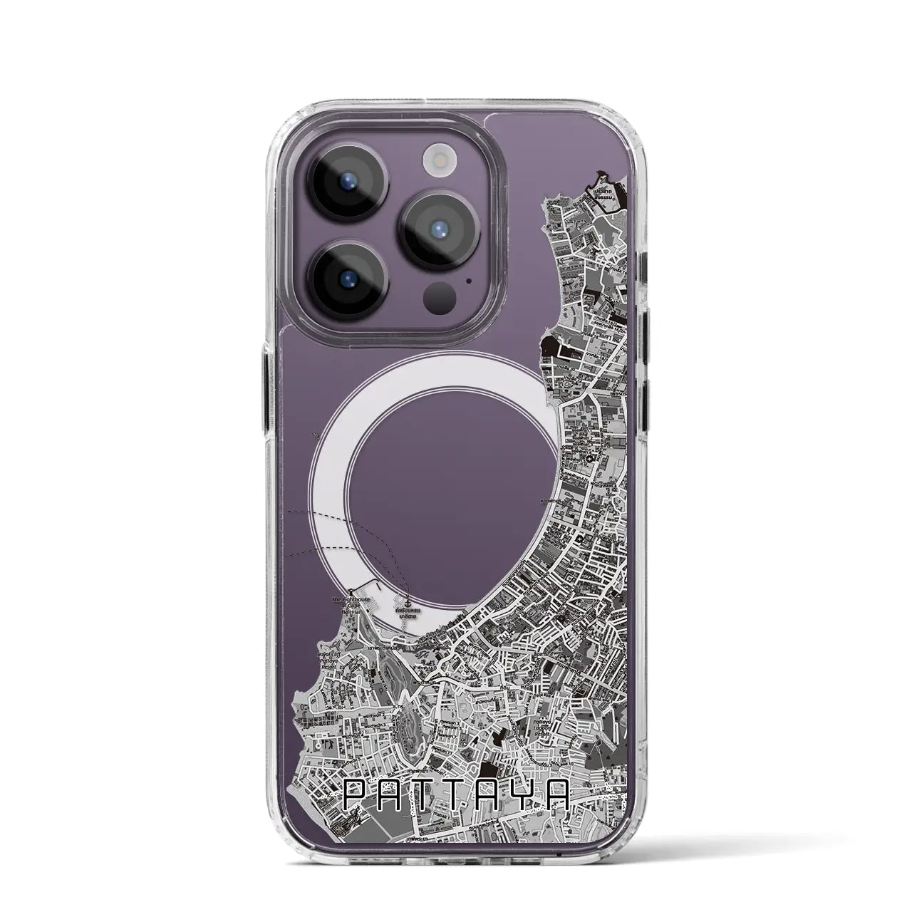 【パタヤ（タイ）】地図柄iPhoneケース（MagSafeタイプ）