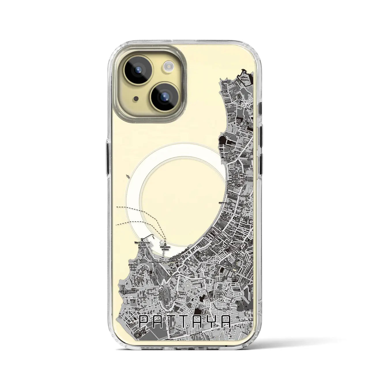 【パタヤ（タイ）】地図柄iPhoneケース（MagSafeタイプ）