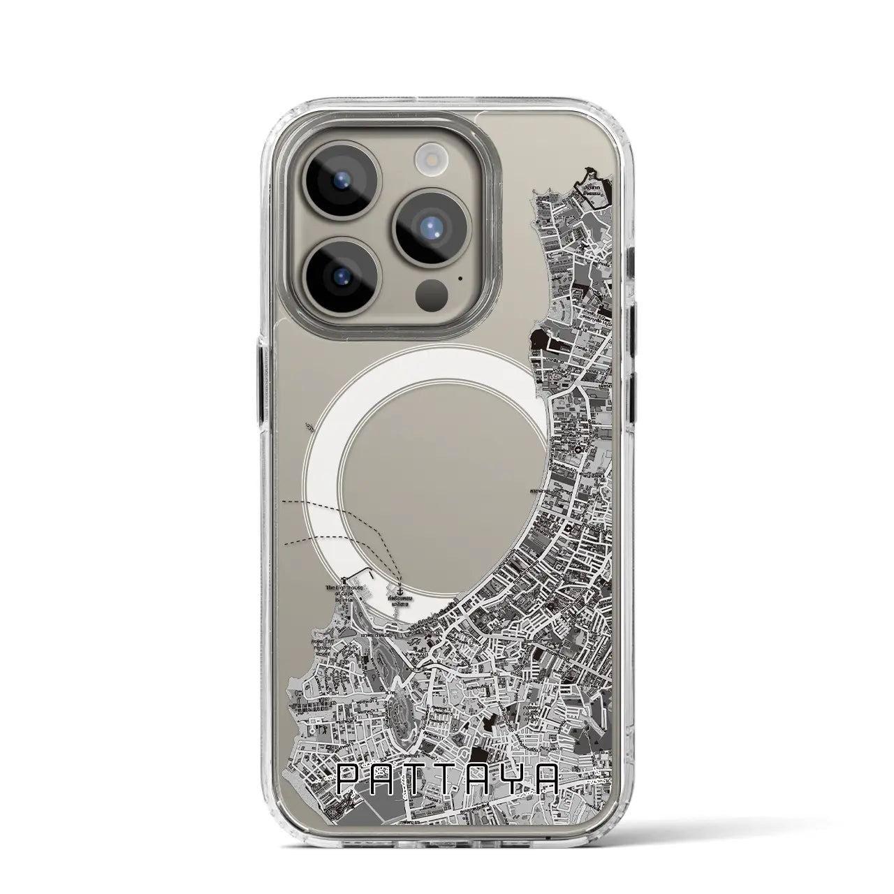【パタヤ（タイ）】地図柄iPhoneケース（MagSafeタイプ）